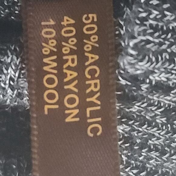 The Limited womens black/gray dolman sleeve wool blend Size XL Office minimalist - Picture 6 of 8